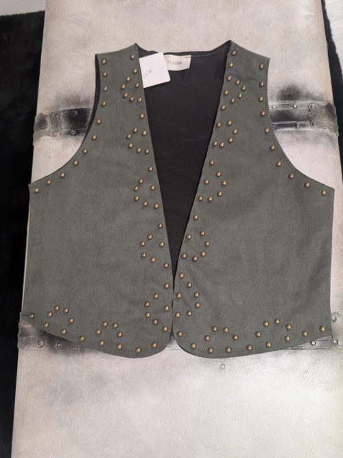GILET SCAMOSCIATO VERDE MILITARE