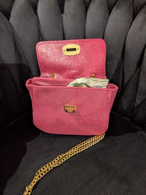 BORSA GLITTER FUCSIA