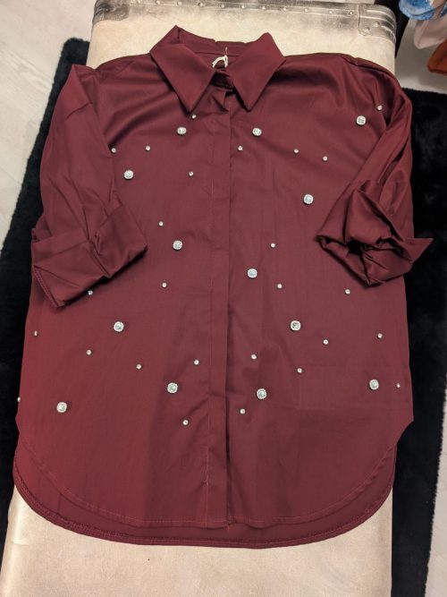 CAMICIA CON BRILLANTI