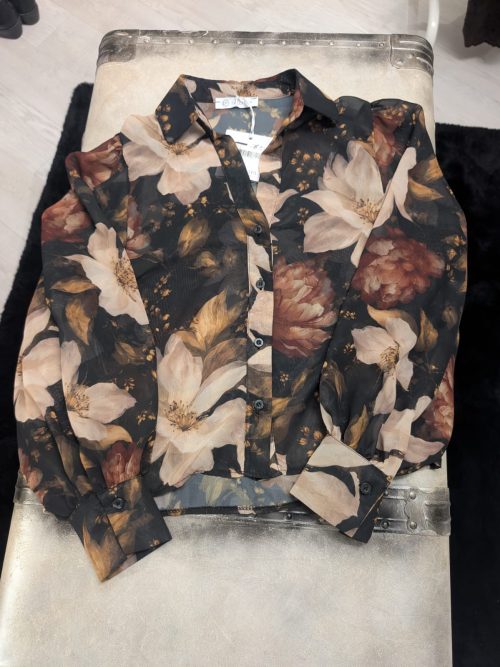 CAMICIA FLOREALE VELATA