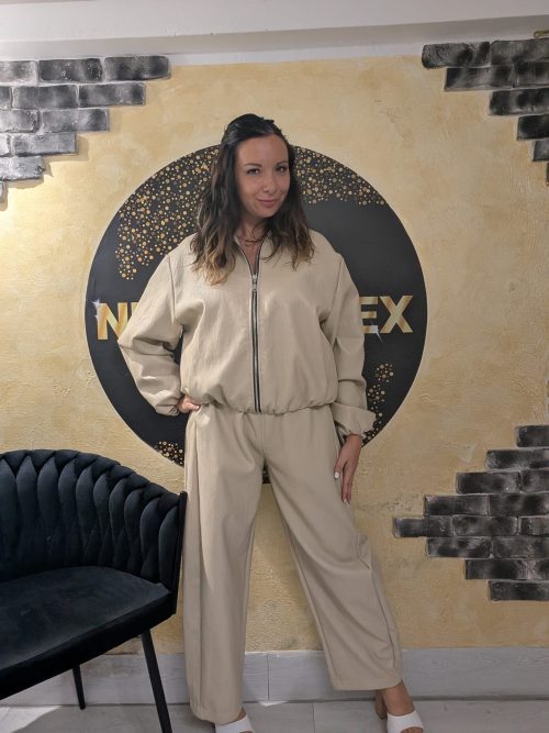 PANTALONE ECOPELLE BEIGE