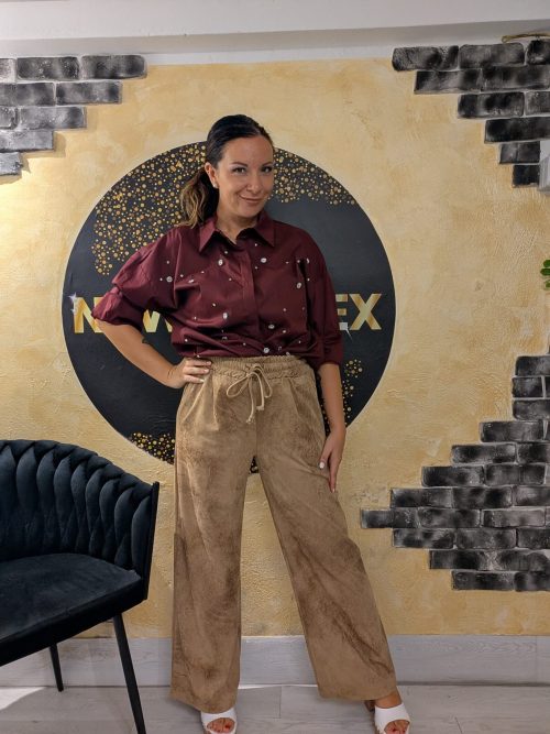 PANTALONE SCAMOSCIATO