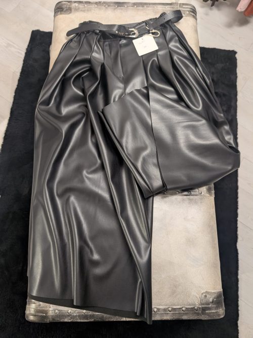 PANTALONE PALAZZO ECOPELLE